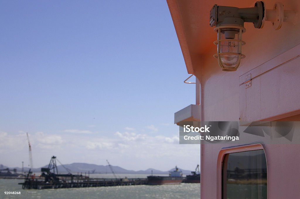 Ship detail  Commercial Dock Stock Photo