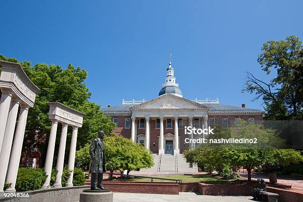 Foto de Maryland State House e mais fotos de stock de Capitólio Estatal - Capitólio Estatal, Maryland - Estado, Annapolis