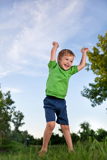 istock Little boy enjoy game in the park 92048547