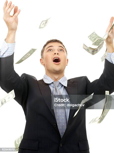 Money Rain Stock Photo - Download Image Now - Adult, Banking, Bringing Home The Bacon