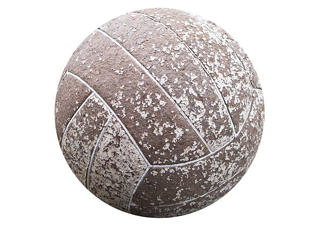 istock Old soccer ball in very bad shape 92049671
