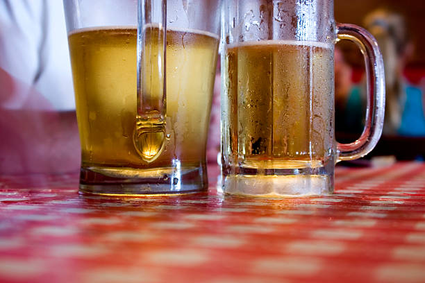 cool beer in a jug