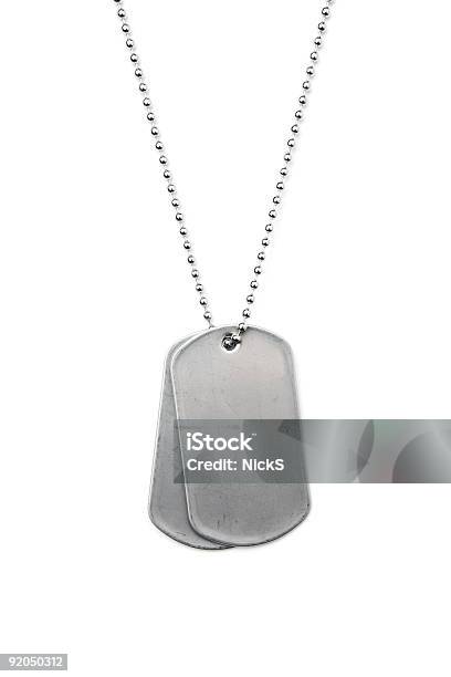 Foto de Dogtags e mais fotos de stock de Placa de identificação - Placa de identificação, Tropas, Figura para recortar