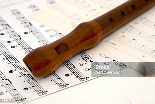 Hoja De Registrador De Música Foto de stock y más banco de imágenes de Flauta - Instrumento de viento de madera - Flauta - Instrumento de viento de madera, Flauta de pico, Acorde