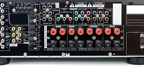 istock The back of an AV Receiver 92050593