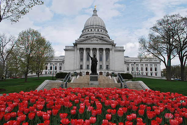 Madison, WI captiol building  madison wisconsin stock pictures, royalty-free photos & images