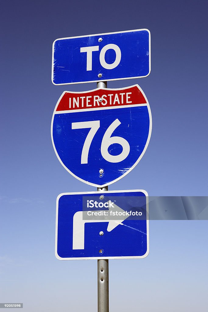 Znak autostrady międzystanowej - Zbiór zdjęć royalty-free (Ameryka)