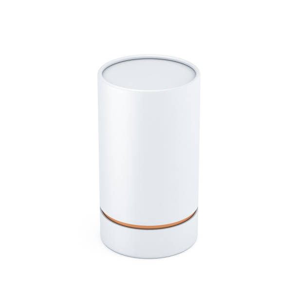 istock White paper tube tincan Mockup packaging box 920516070