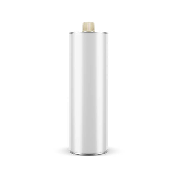Metal Tube Tin Can Packaging Mockup for Olive Oil