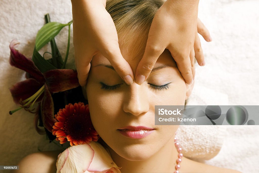 Head massage  Adult Stock Photo