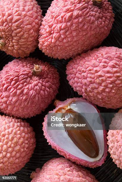 Lychees Stock Photo - Download Image Now - Asia, Backgrounds, Brown