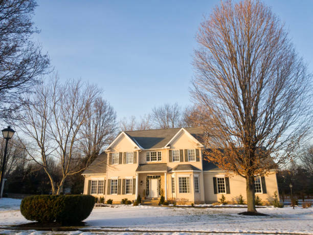 istock Colonial style two-storiy house 920521594