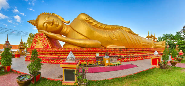 istock Reclning Buddha. Vientiane, Laos. Panorama 920521930