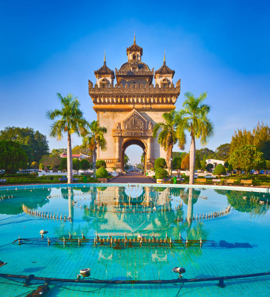 istock Patuxay monument in Vientiane, Laos 920521958