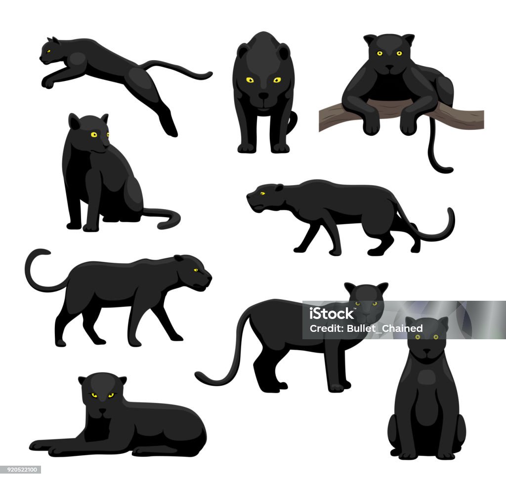 Ilustración de Pantera Negra Representa Vector Ilustración De Dibujos  Animados y más Vectores Libres de Derechos de Leopardo - iStock