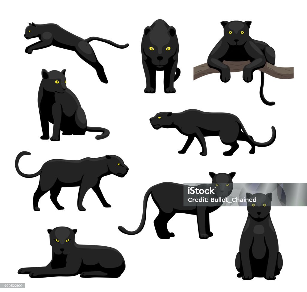 Ilustración de Pantera Negra Representa Vector Ilustración De Dibujos Animados y más Vectores Libres de Derechos de Leopardo - iStock Ilustración de Pantera Negra Representa Vector Ilustración De Dibujos Animados y más Vectores Libres de Derechos de Leopardo - iStock