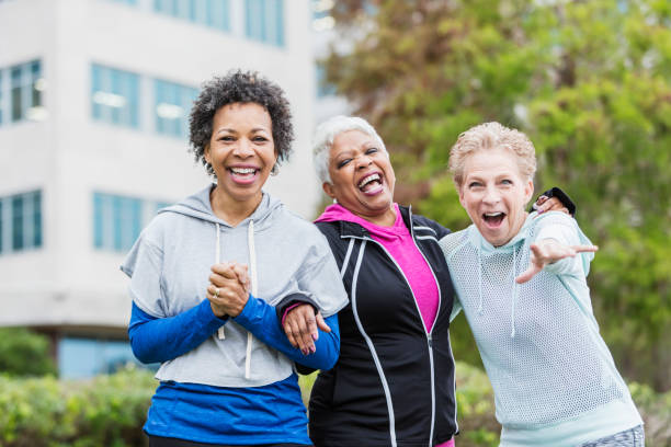 istock Three older multi-ethnic women hanging out together 920522128