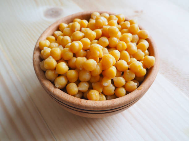 Chickpea beans. Ingredient for healthy vegetarian meals.