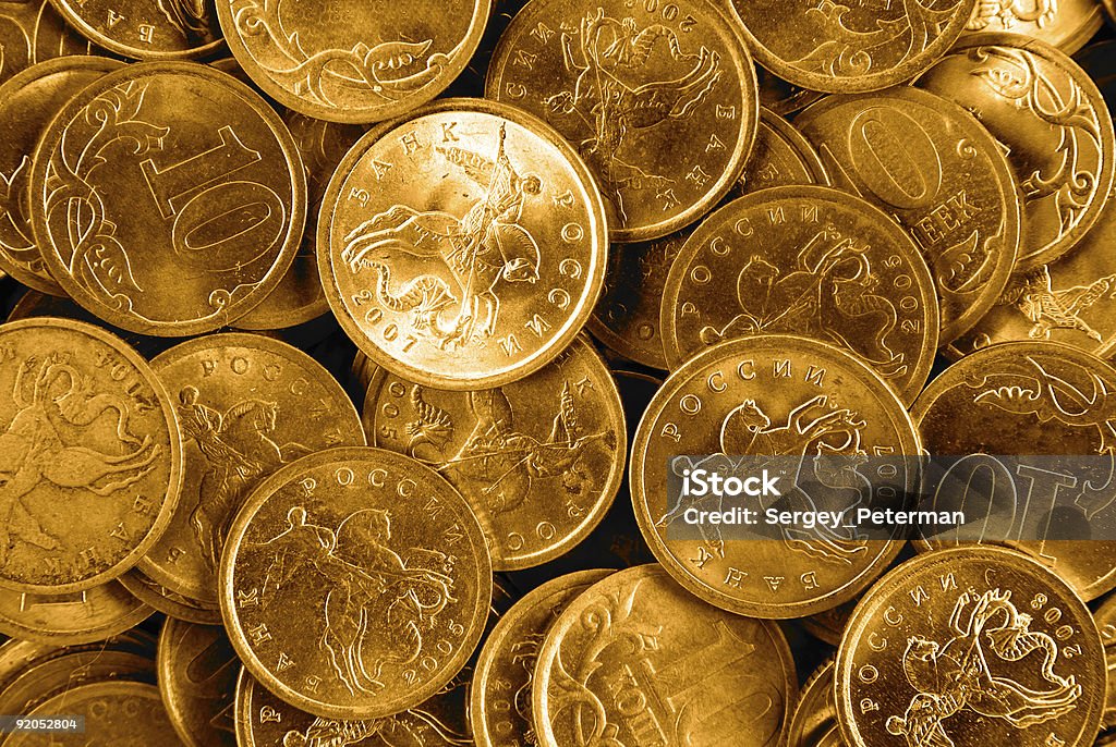 Goldenen Münzen - Lizenzfrei Barren - Geld und Finanzen Stock-Foto
