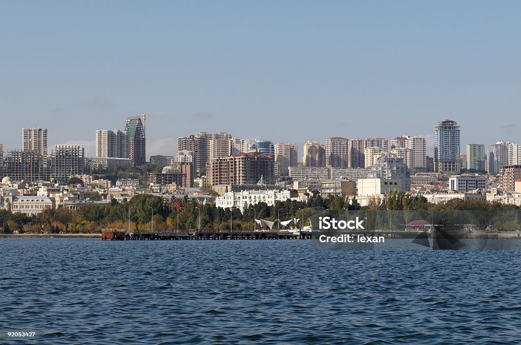Vue sur le centre-ville de Bakou - Photo de Appartement libre de droits