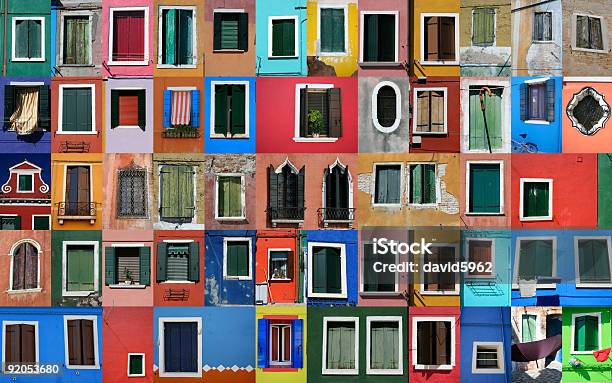 Insel Burano Stockfoto und mehr Bilder von Architektur - Architektur, Außenaufnahme von Gebäuden, Bunt - Farbton