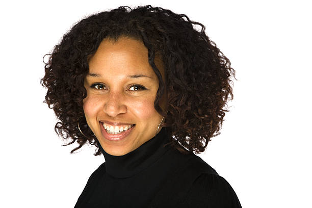 istock Smiling African American Young Female Looking at Camera Isolated 92053714