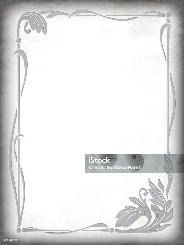Framework Backdrops Rectangular Floral Silver And Gray Framework Backdrop With Grunge ...