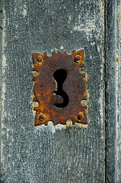 Arrugginito blocco portiera - foto stock