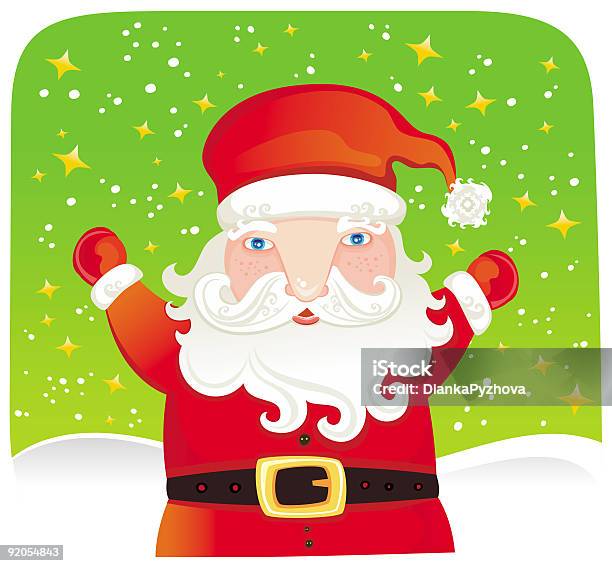 Natal Santa Claus - Arte vetorial de stock e mais imagens de Adulto - Adulto, Arte, Banda desenhada - Produto Artístico