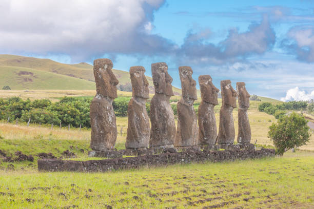 istock Moai of Ahu Akivi on Easter Island 920549640