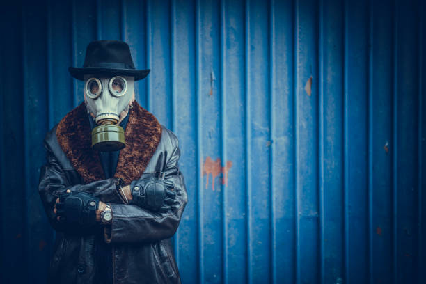 istock Portrait with gas mask 920550272