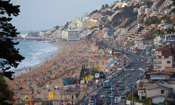 istock Vina del Mar beach, road and village 920555228