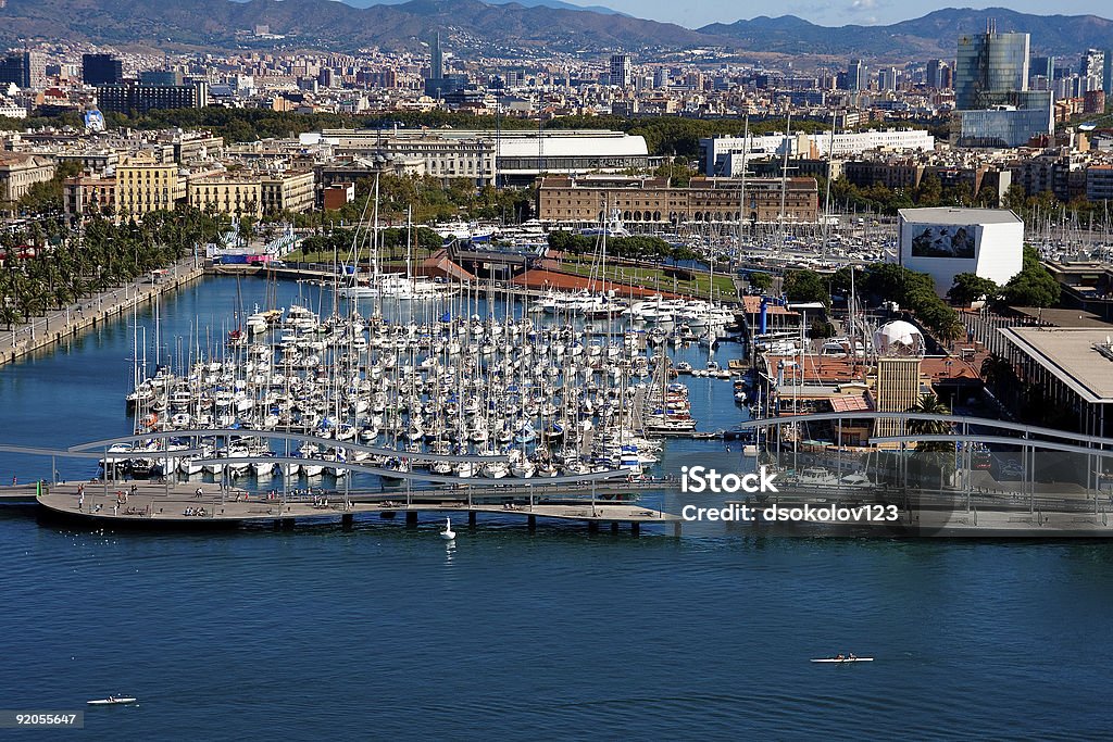 Barcelona-VISTA AL PUERTO - Foto de stock de Actividad libre de derechos