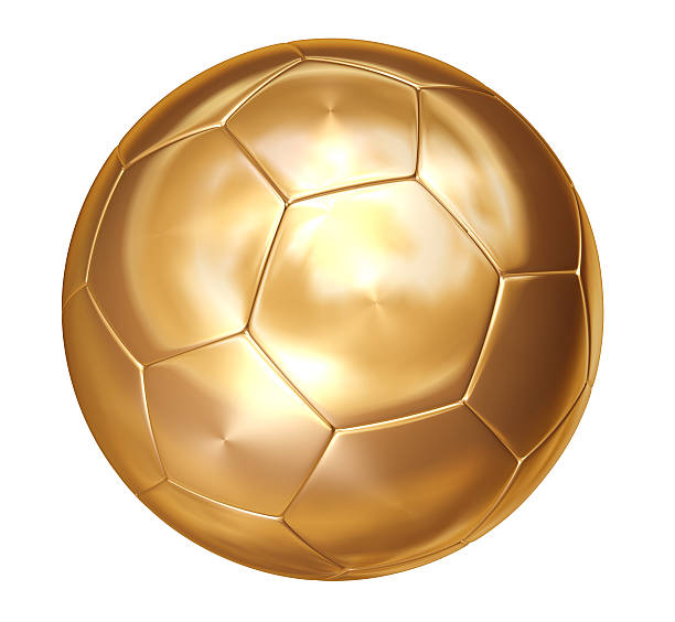istock gold soccer ball on white separated 92055689