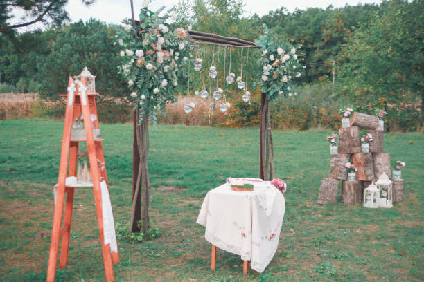 istock Wood Hand Made Welcome Wedding Decoration 920565840