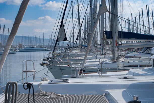 istock Sailboats in Alimos Athens Marina 920584580