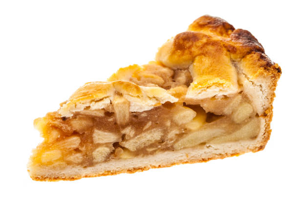 istock single slice of apple pie isolated on white background 920591042