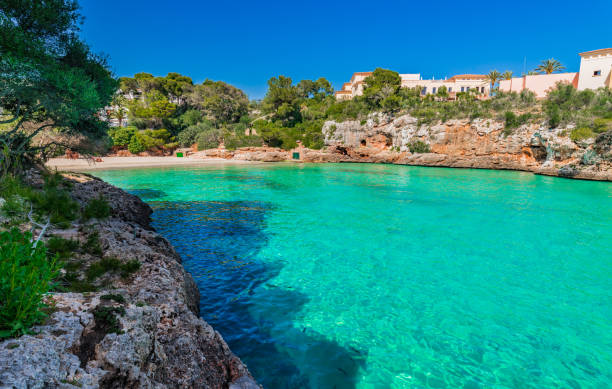 istock Idyllic view of Cala Ferrera beach bay, Majorca island Spain 920603140