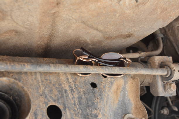 istock A strange place to find glasses ... under the car 920603658
