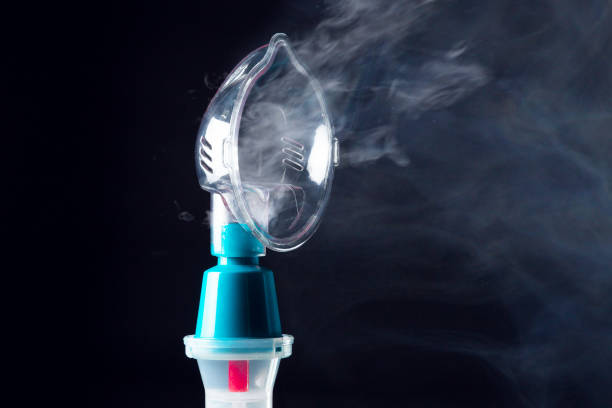 mask steam inhaler stock photo