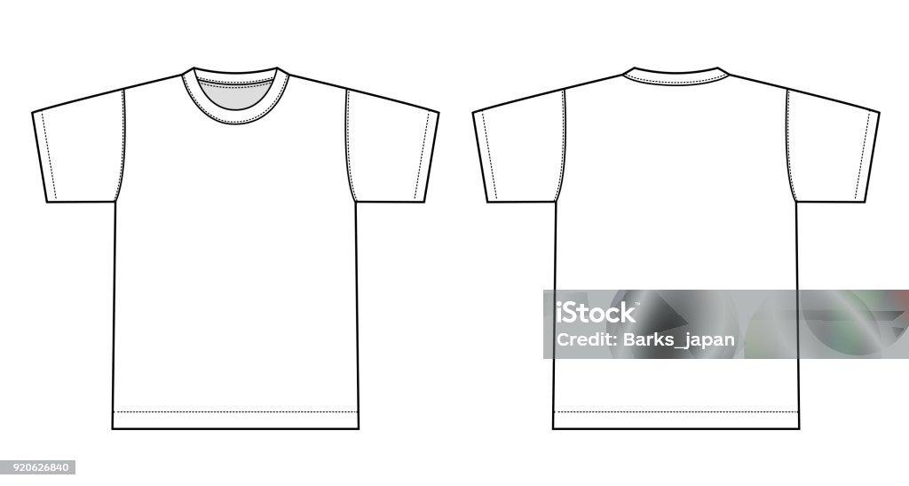 Ilustración de camisetas (blanco) - arte vectorial de Camiseta libre de derechos