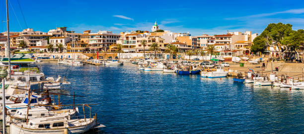 istock Panoramic view of Cala Ratjada harbor, Majorca Spain, Balearic islands 920634308