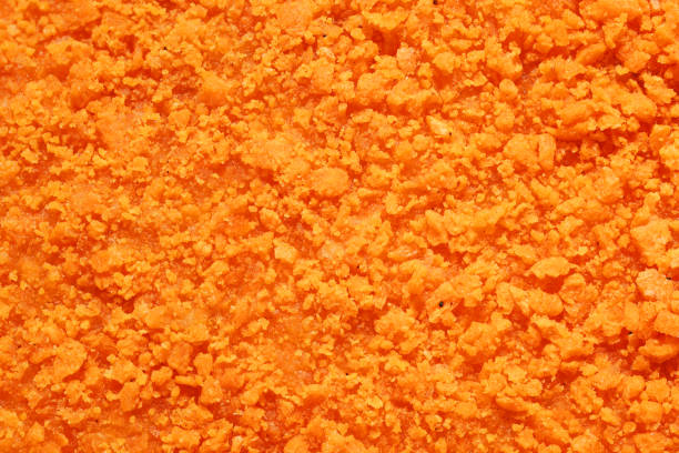 Chicken nugget texture Texture of orange crispy chicken nugget. Macro shot crunchy stock pictures, royalty-free photos & images
