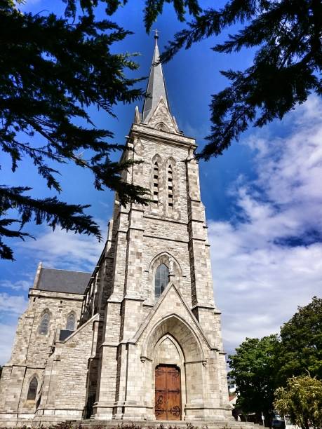 istock Front of the Cathedral of Bariloche 920645448
