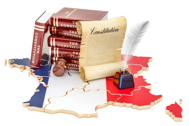 Photo of Constitution of France concept, 3D rendering