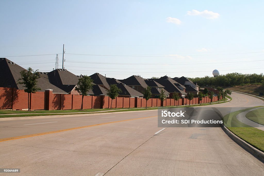 Calle curva en la zona - Foto de stock de Indiana libre de derechos