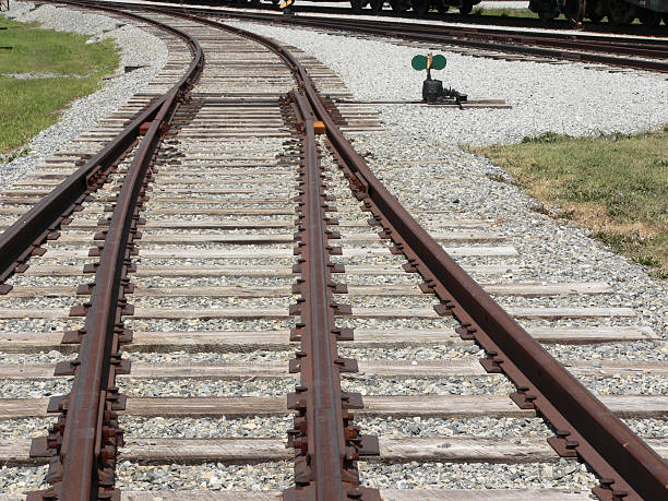 Railroad Switch stock photo