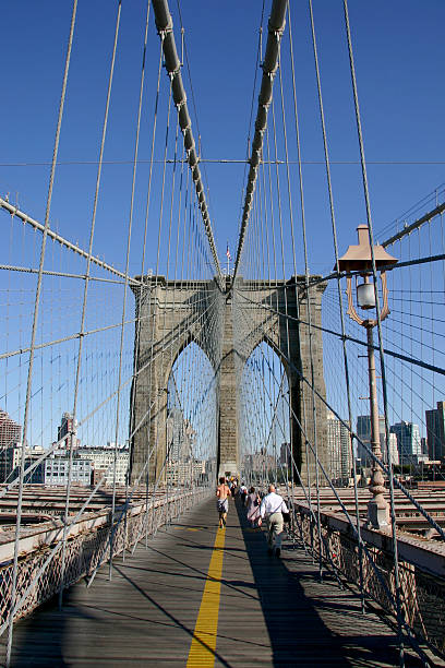 Esecuzione, il Ponte di Brooklyn - foto stock