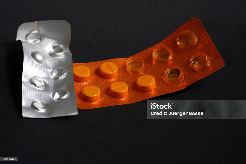 Tabletten auf Blisterpackung - Lizenzfrei Blisterpackung Stock-Foto