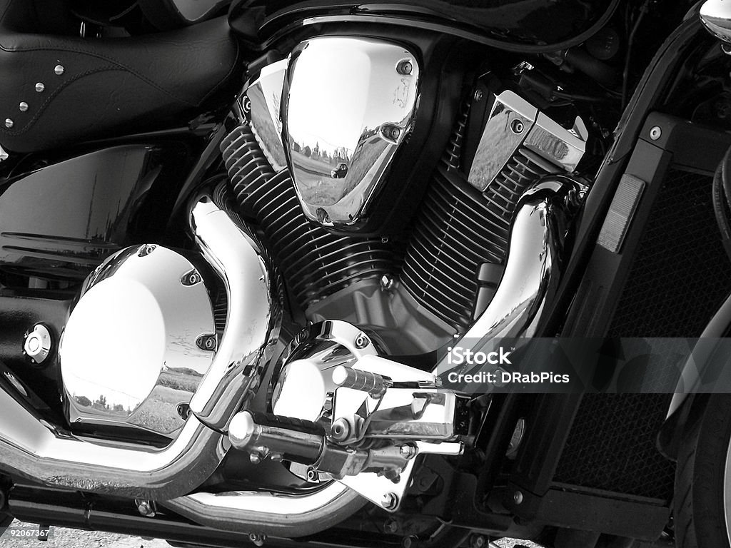 Мотоцикл двигатель - Стоковые фото Мотоцикл роялти-фри